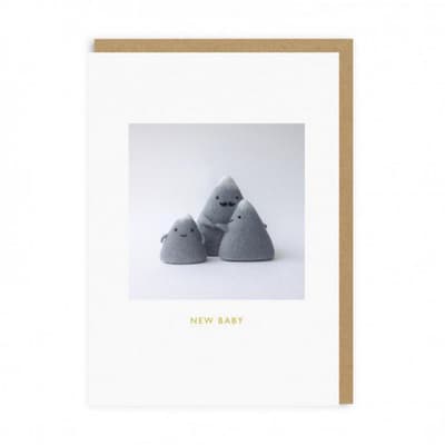 Ohh Deer New Baby Mountains Greeting Card