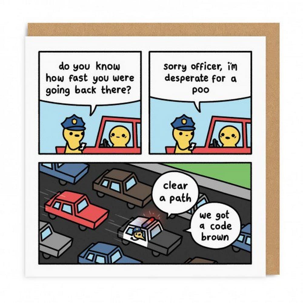 Ohh Deer Code Brown Square Greeting Card