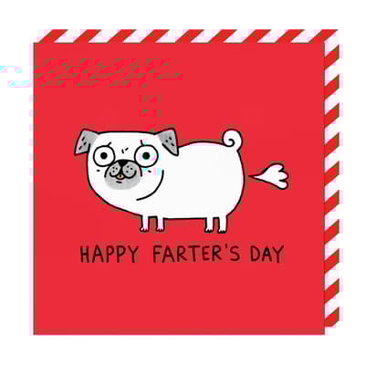Ohh Deer Happy Farter`s Day Square Greeting Card