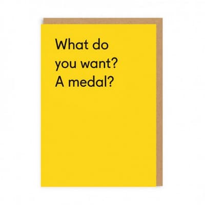 Ohh Deer A Medal Greeting Card