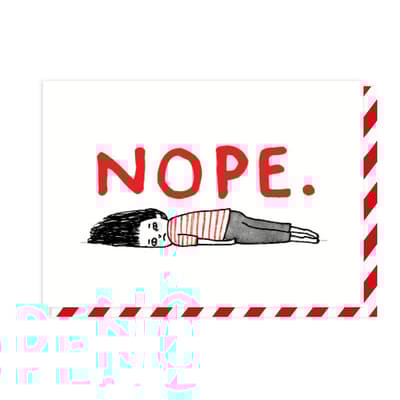 Ohh Deer Nope Greeting Card