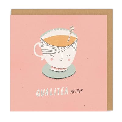 Ohh Deer Quali-tea Mother Square Greeting Card