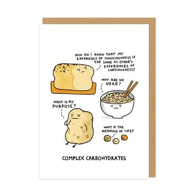 Ohh Deer Complex Carbohydrates Greetings Card