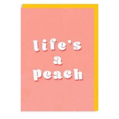 Ohh Deer Life`s A Peach Greeting Card