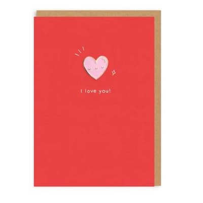 Ohh Deer Heart Enamel Pin Greeting Card