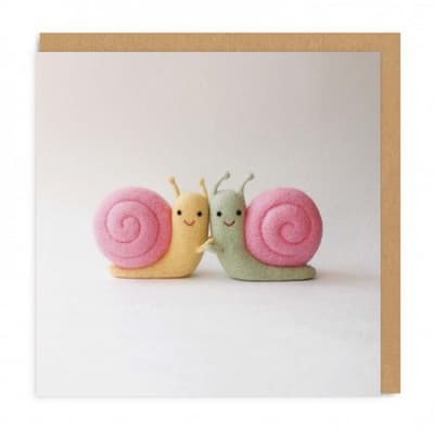 Ohh Deer Snail Friends Greeting Card