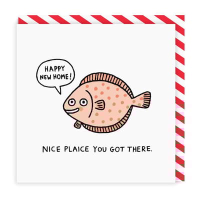Ohh Deer Nice Plaice You Got There Square Greeting Card