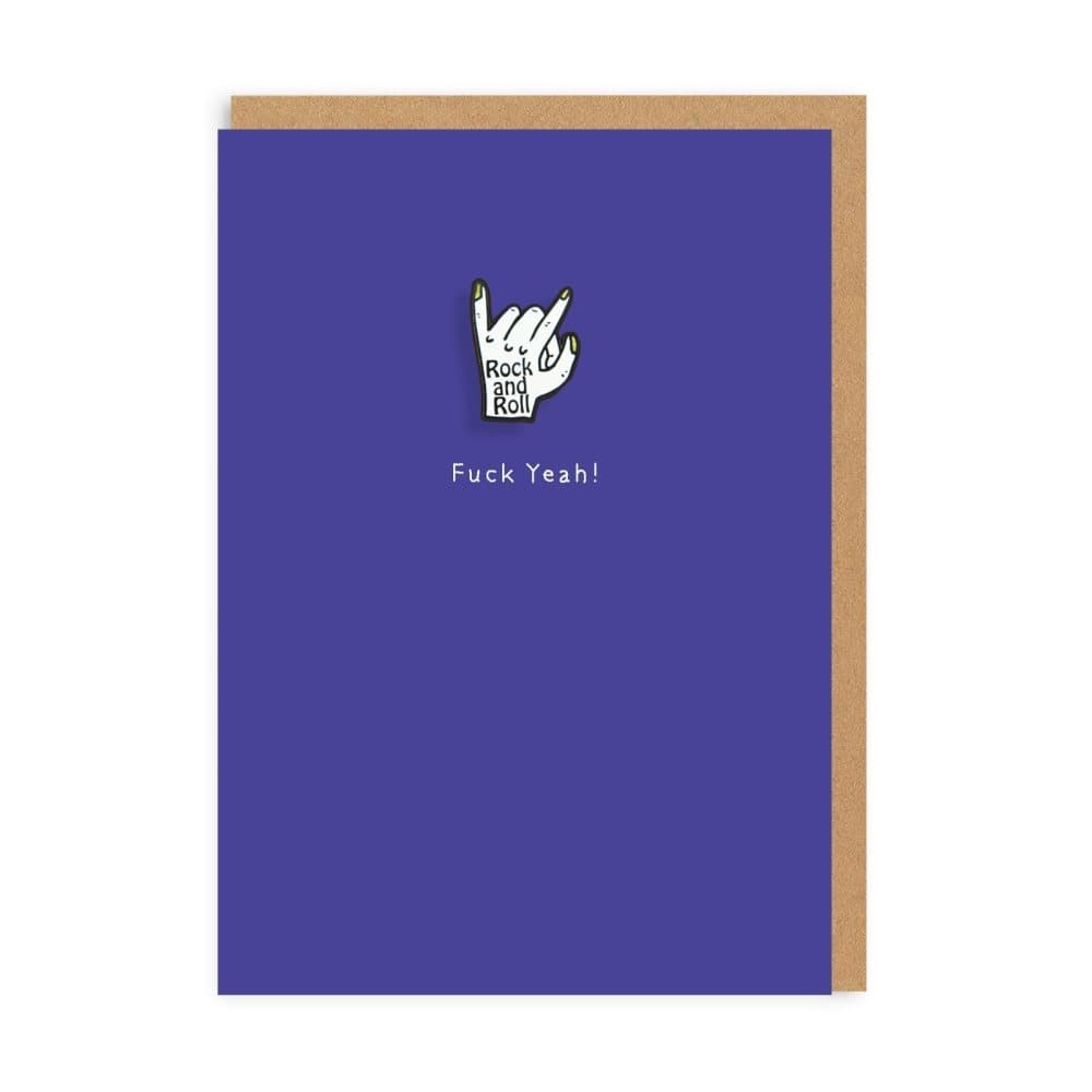 Ohh Deer Fuck Yeah Enamel Pin Greeting Card