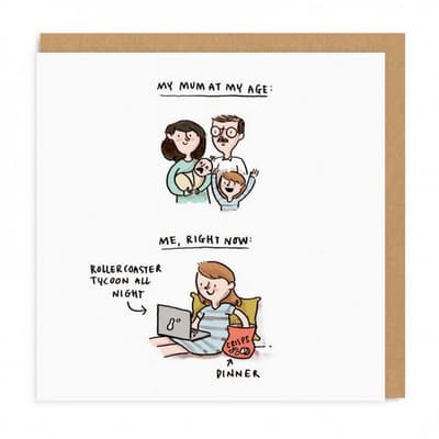 Ohh Deer At My Age Greeting Card