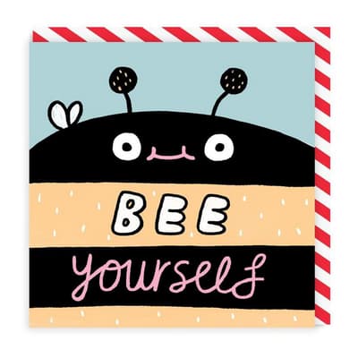 Ohh Deer Bee Yourself Square Greeting Card