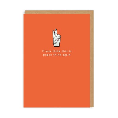 Ohh Deer Peace Enamel Pin Greeting Card