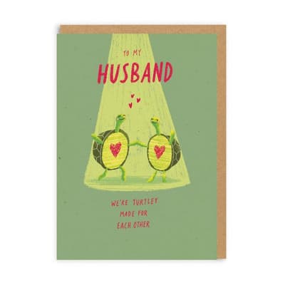 Ohh Deer Husband Turtley Made For Each Other Greeting Card