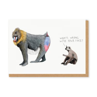 Ohh Deer Whats Wrong With Your Face Greeting Card
