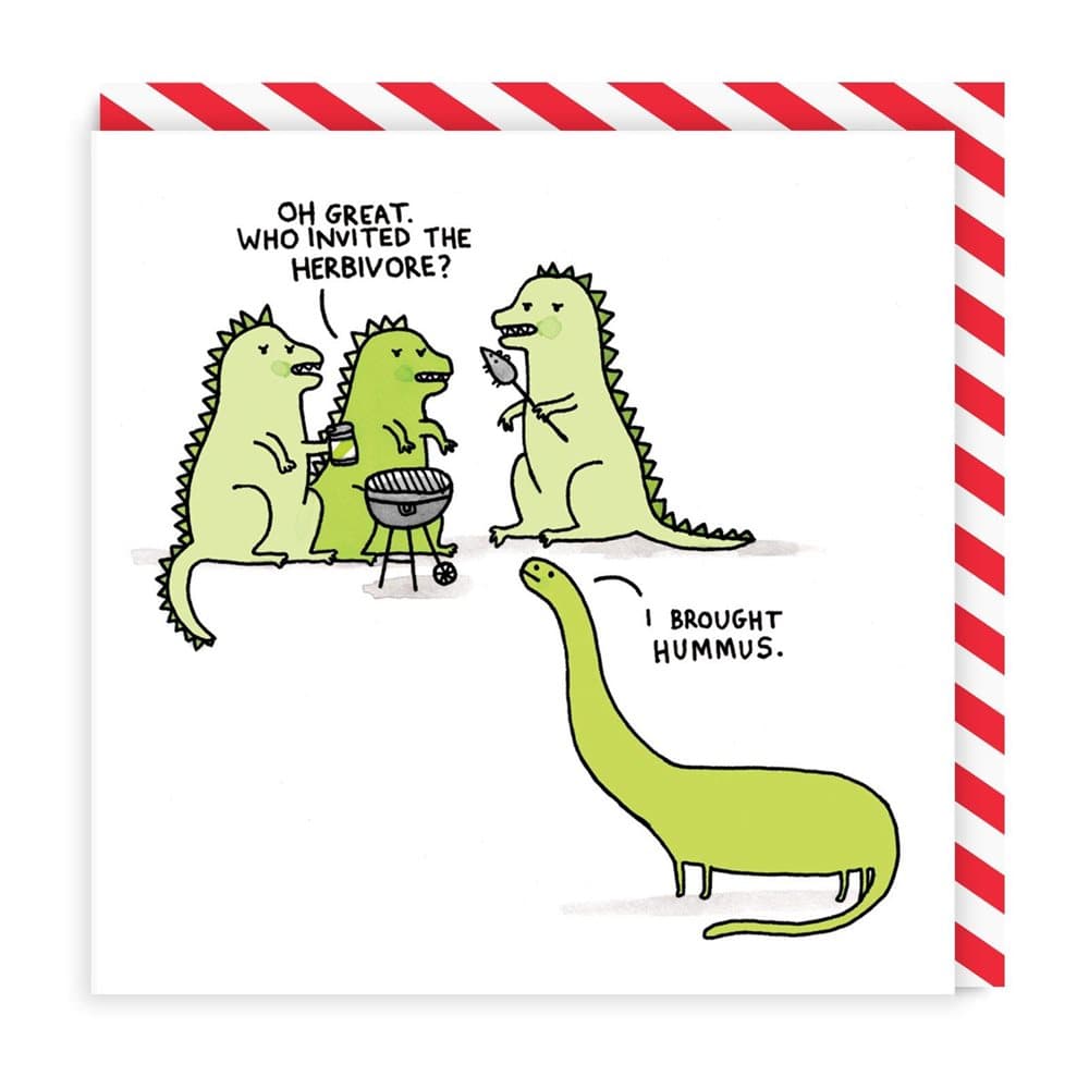 Ohh Deer Herbivore Square Greeting Card