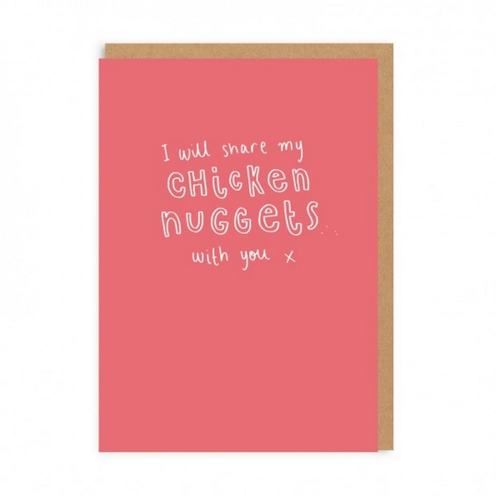 Ohh Deer Chicken Nuggets Greeting Card