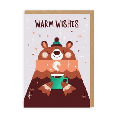 Ohh Deer Christmas Bear Greeting Card