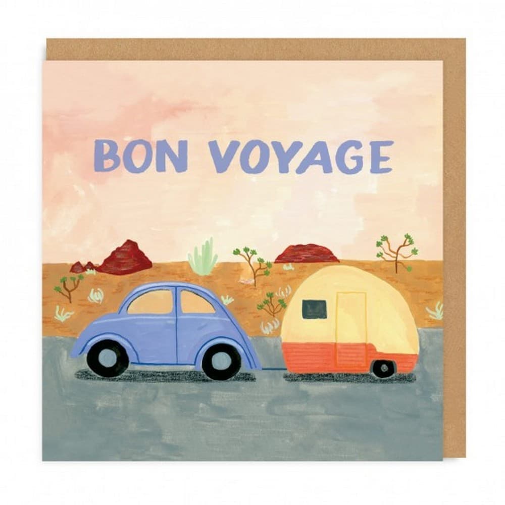 Ohh Deer Bon Voyage Trailer Greeting Card