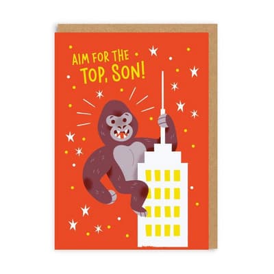 Ohh Deer Aim For The Top Son Greeting Card