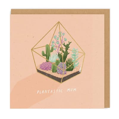Ohh Deer Plantastic Mum Square Greeting Card