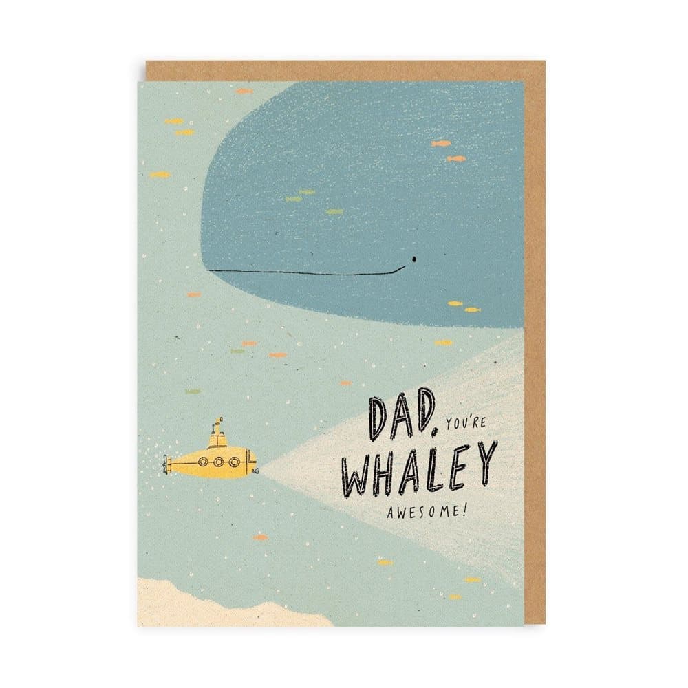 Ohh Deer Dad Youre Whaley Awesome Greeting Card