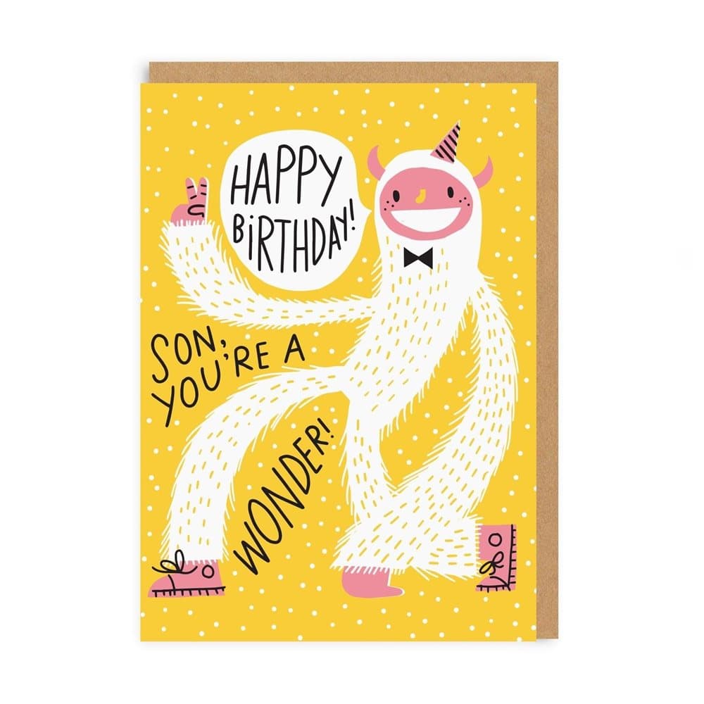 Ohh Deer Yeti Son Birthday Card