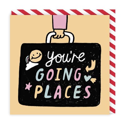 Ohh Deer Youre Going Places Square Greeting Card