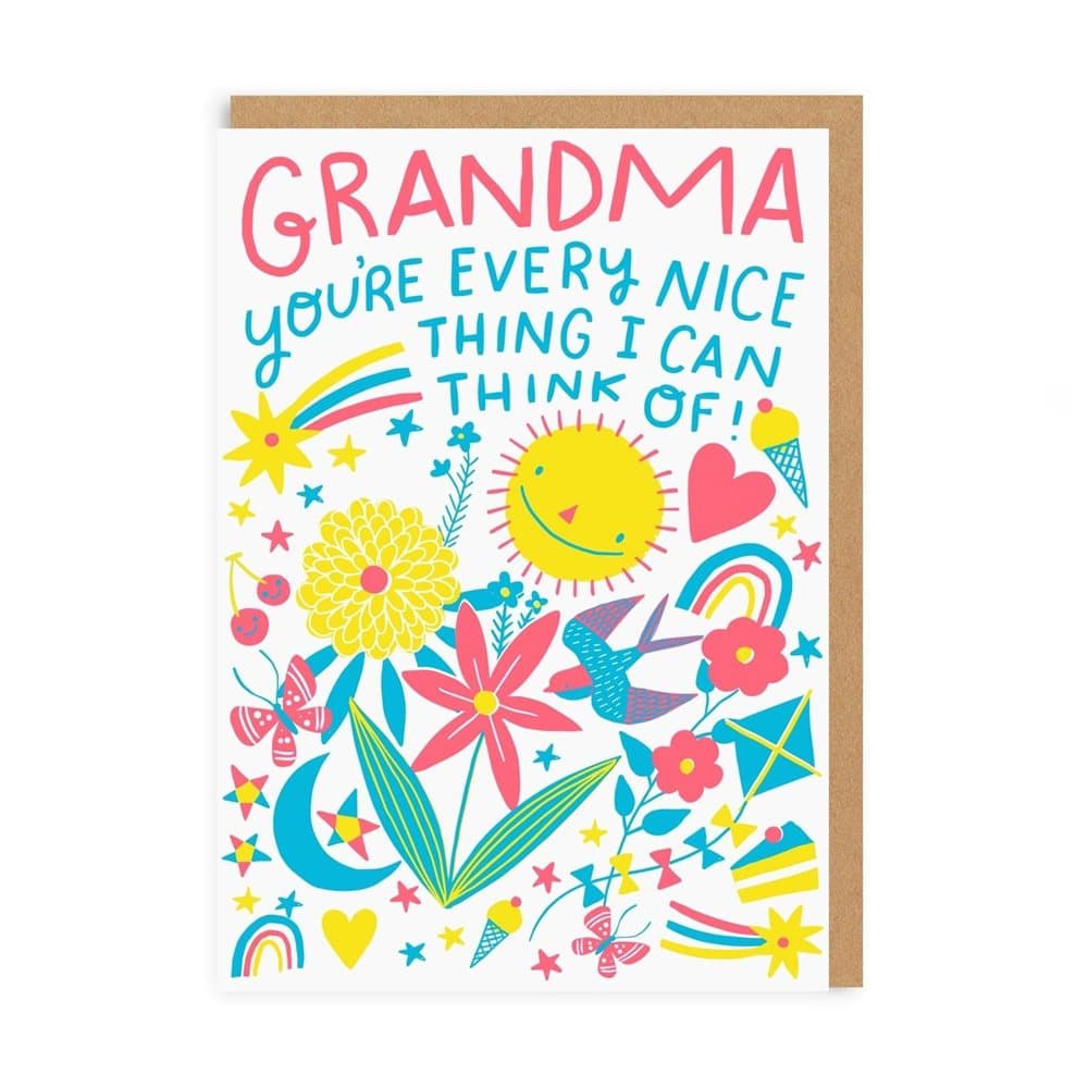 Ohh Deer Nice Thing Grandma Card