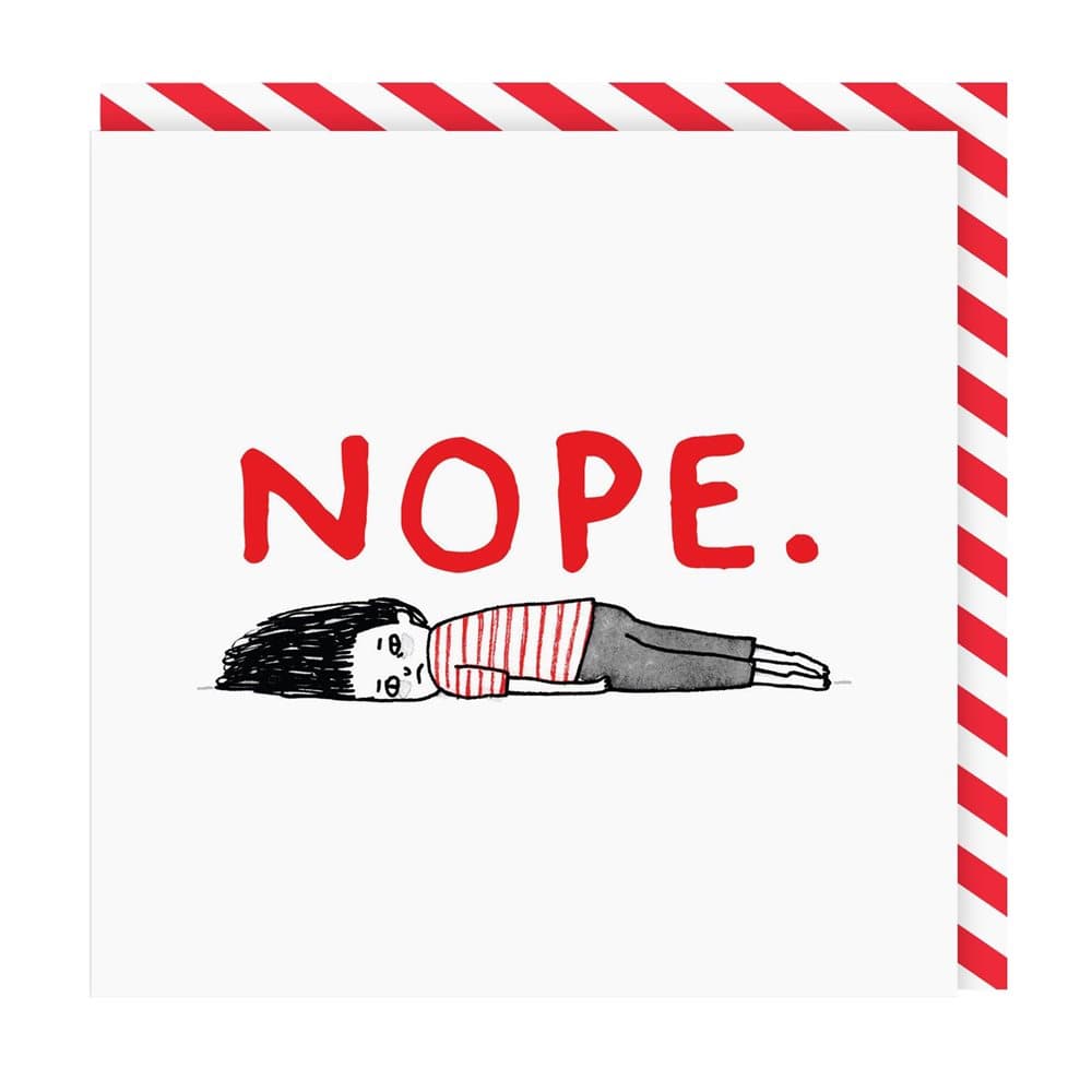 Ohh Deer Nope Square Greeting Card