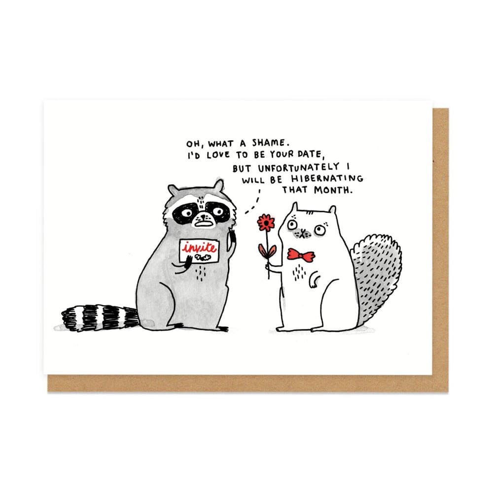 Ohh Deer Hibernating Greetings Card