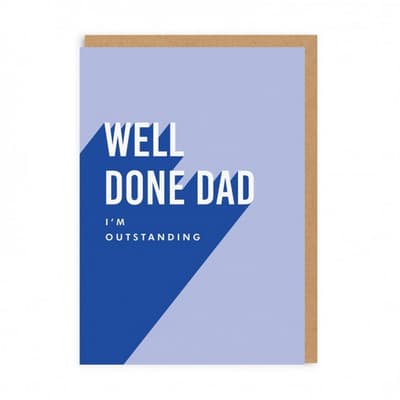 Ohh Deer Well Done Dad Greeting Card