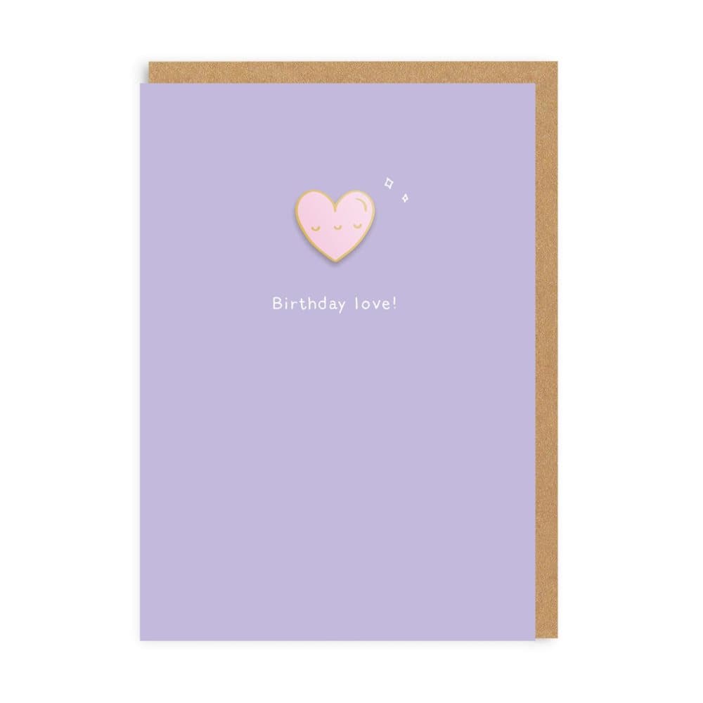 Ohh Deer Birthday Love Card With Enamel Pin