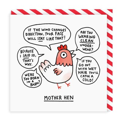 Ohh Deer Mother Hen Square Greeting Card