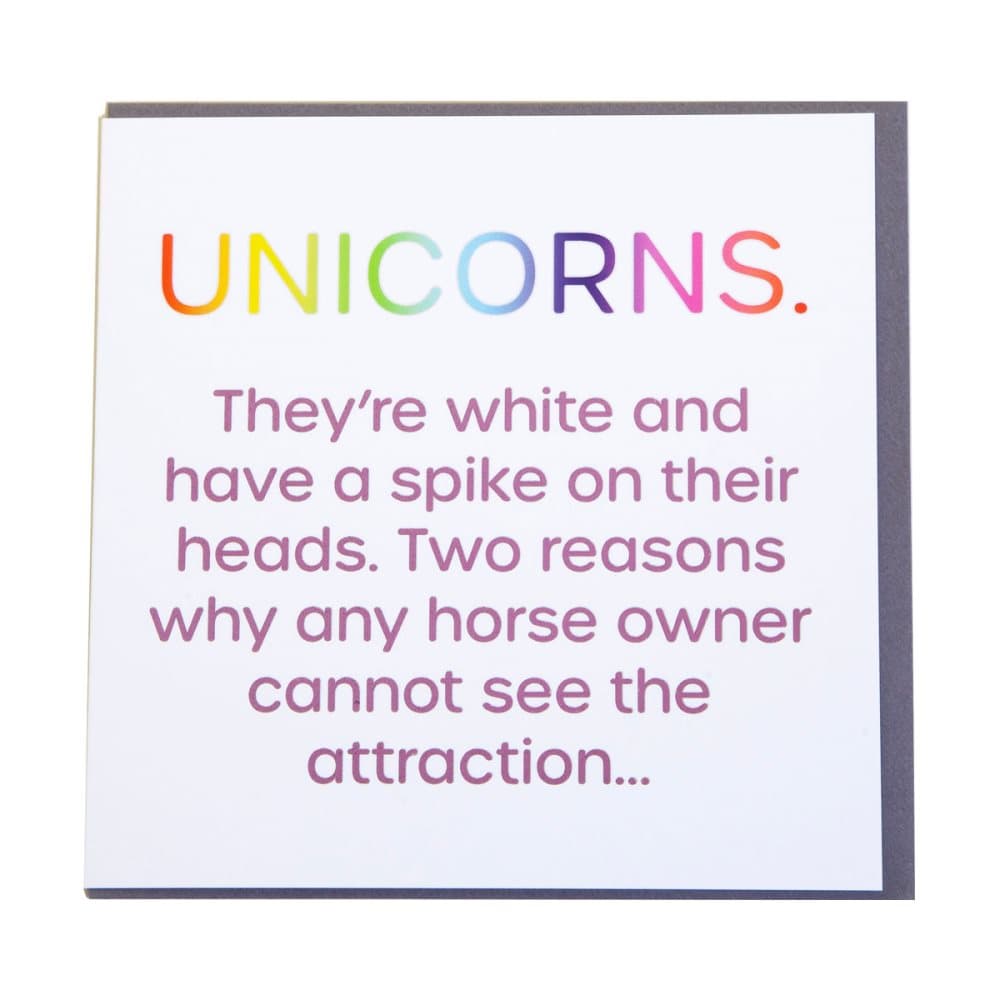 Gubblecote Unicorns Foiled Greetings Card