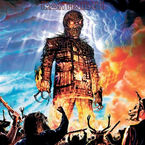 Iron Maiden Greetings Card: Wicker Man