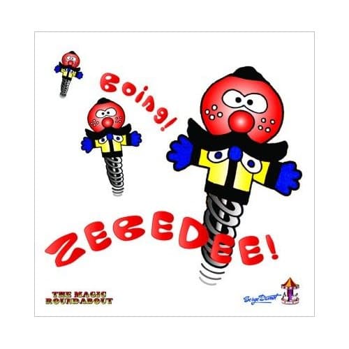 Magic Roundabout Greetings Card: Zebedee