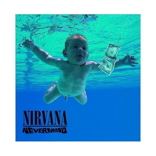 Nirvana Greetings Card: Never Mind
