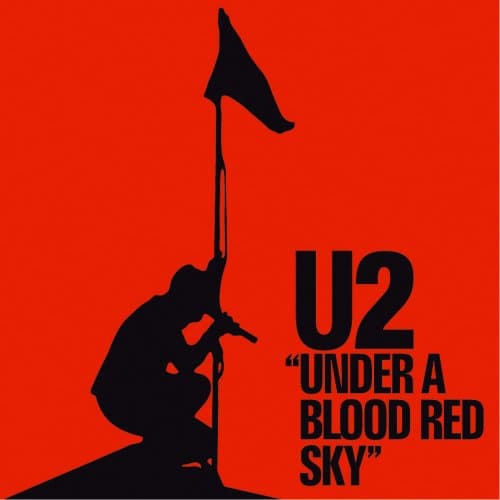 U2 Greetings Card: Under a Blood Red Sky