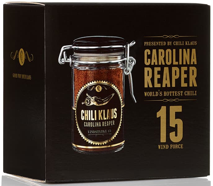Carolina Reaper chilikrydda vindstyrka 15 – Chili Klaus