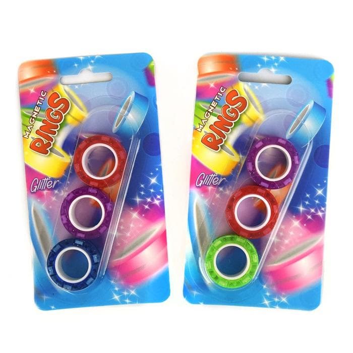 Magnetic Rings Fingears Glitter