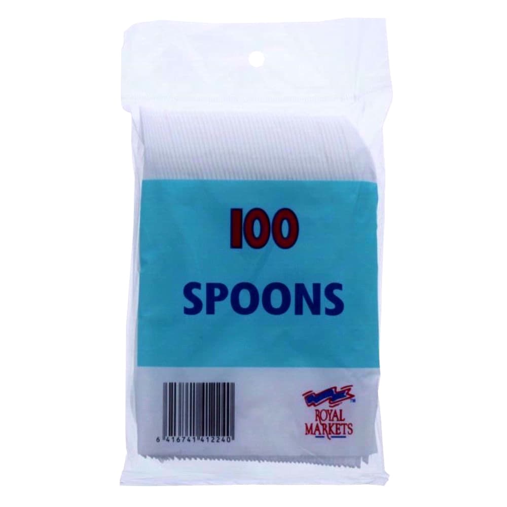 Royal Market Plastic Spoons (Pack Of 100)