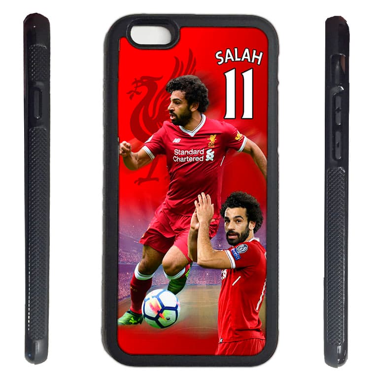 iPhone 6 6s skal med Mo Salah bild Liverpool gummiskal