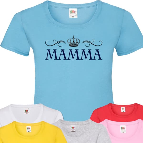 Mamma t-shirt - flera färger - Krona design
