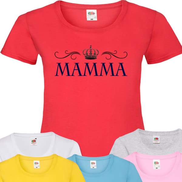 Mamma t-shirt - flera färger - Krona design