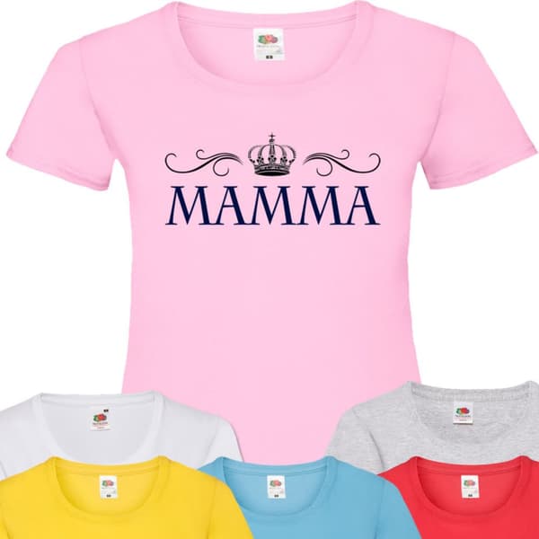 Mamma t-shirt - flera färger - Krona design