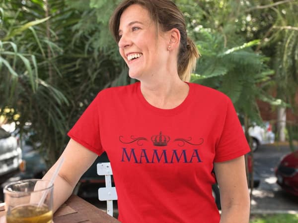 Mamma t-shirt - flera färger - Krona design