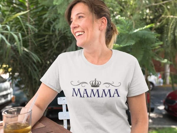 Mamma t-shirt - flera färger - Krona design