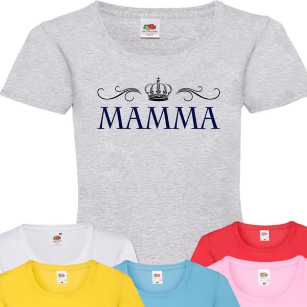Mamma t-shirt - flera färger - Krona design