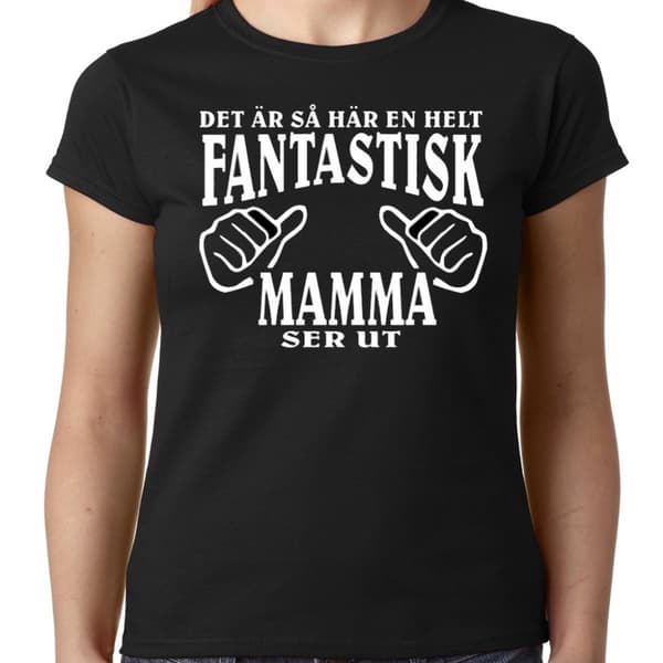 Mamma T-shirt & mugg paket -  Fantastisk Mamma ser ut