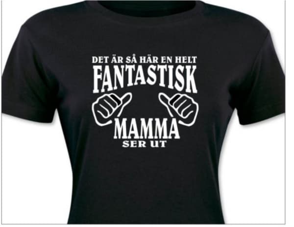 Mamma T-shirt & mugg paket -  Fantastisk Mamma ser ut