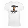Miniatyrbild 1 av 2: Airedale Kikande hund t-shirt - Rather be with...